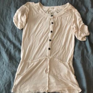 Freeloader button tunic, shortsleeved